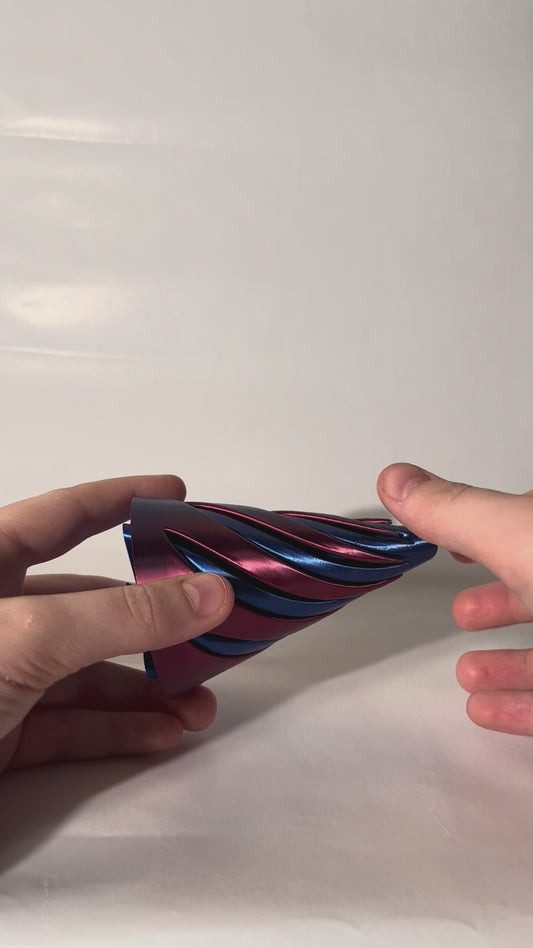 3D printed spiral fidget